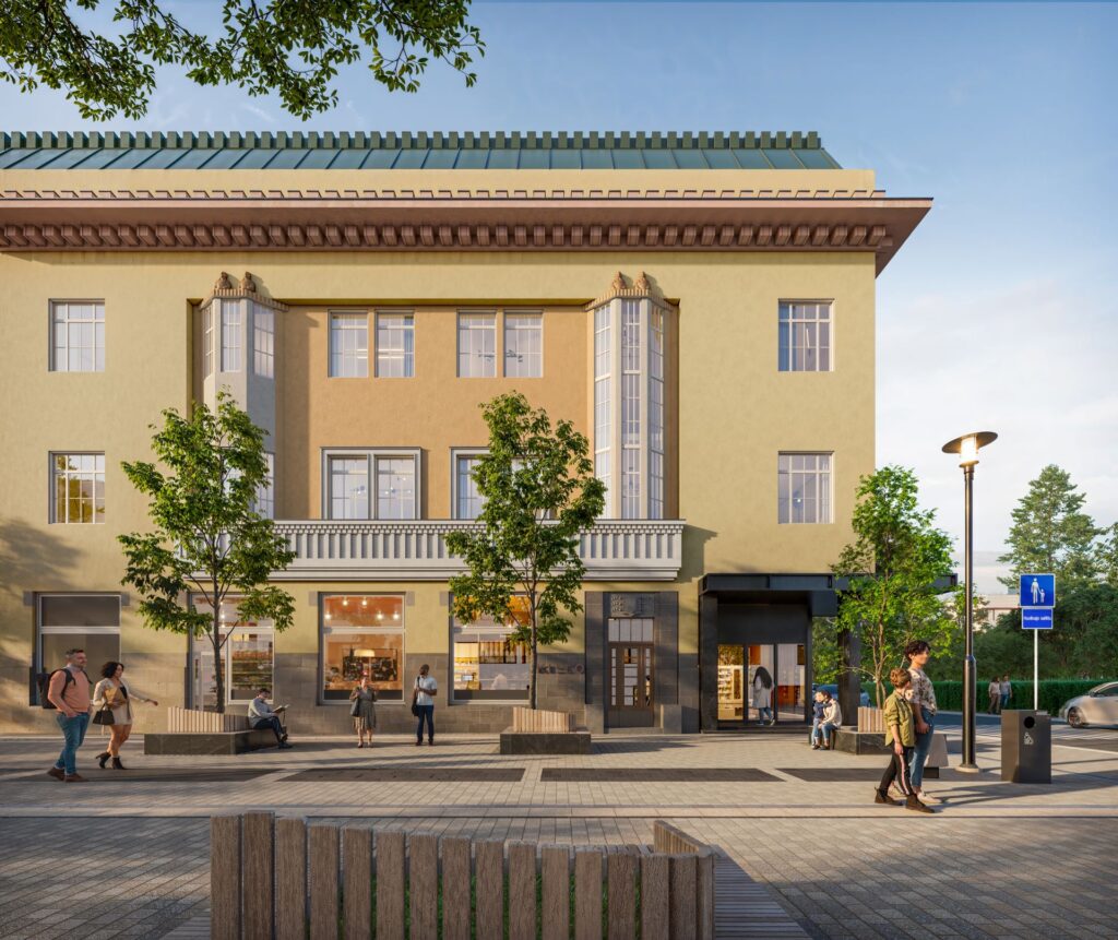 Puistonkulma toimitilan julkisivu