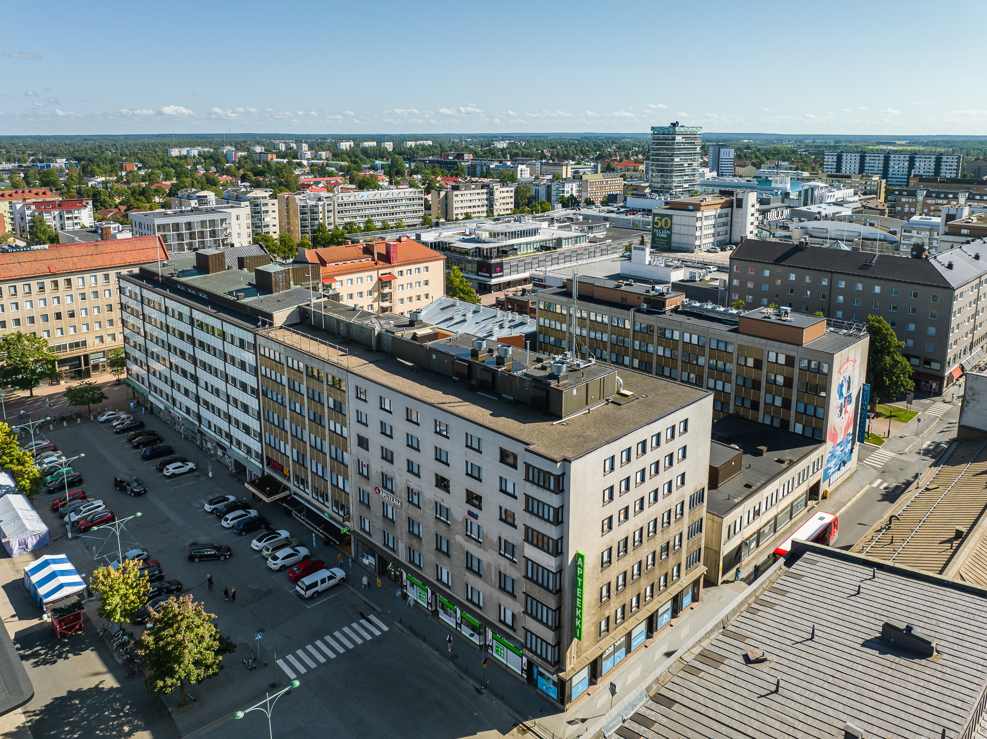 eteläkauppatori toimitilan ilmakuva